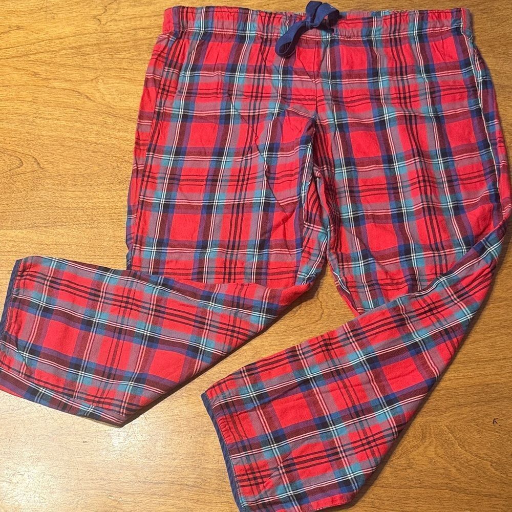 Victoria's Secret Red and Blue Plaid Pajama Pants